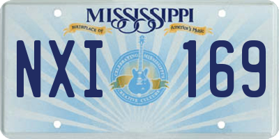 MS license plate NXI169
