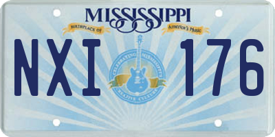 MS license plate NXI176