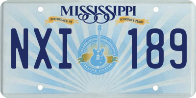 MS license plate NXI189