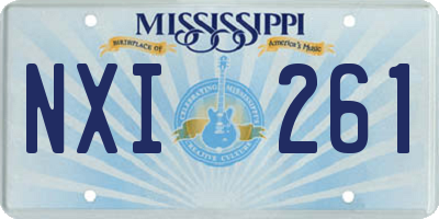 MS license plate NXI261