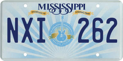 MS license plate NXI262