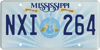 MS license plate NXI264