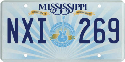 MS license plate NXI269