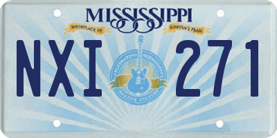 MS license plate NXI271