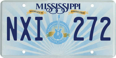 MS license plate NXI272