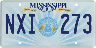 MS license plate NXI273