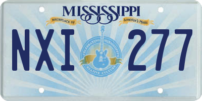 MS license plate NXI277