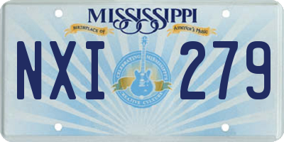 MS license plate NXI279