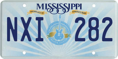 MS license plate NXI282