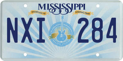 MS license plate NXI284