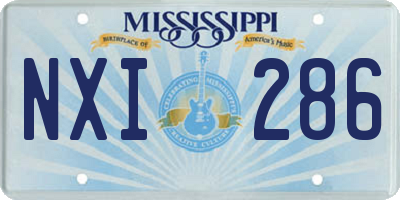 MS license plate NXI286