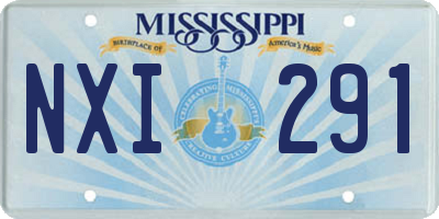 MS license plate NXI291