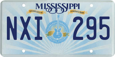 MS license plate NXI295
