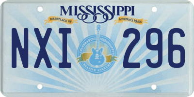 MS license plate NXI296