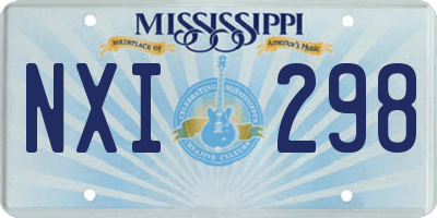 MS license plate NXI298