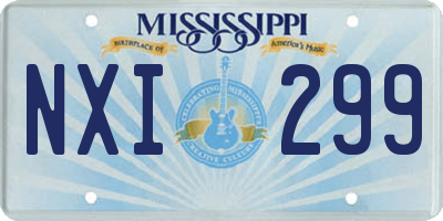 MS license plate NXI299