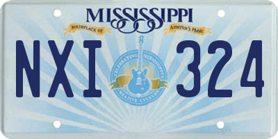MS license plate NXI324