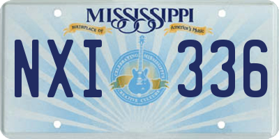MS license plate NXI336