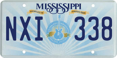 MS license plate NXI338