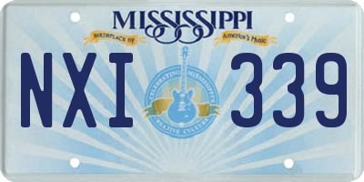 MS license plate NXI339