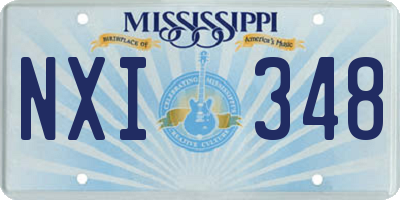 MS license plate NXI348