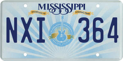 MS license plate NXI364