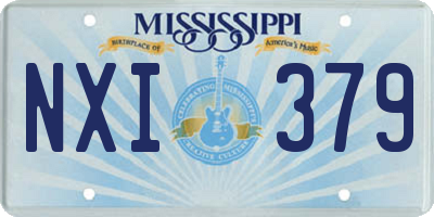 MS license plate NXI379
