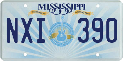MS license plate NXI390