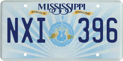 MS license plate NXI396