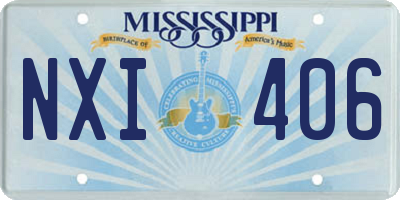 MS license plate NXI406