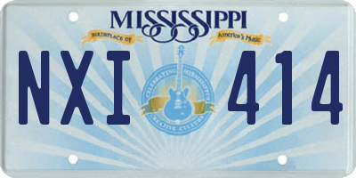 MS license plate NXI414