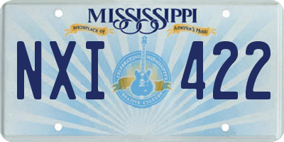 MS license plate NXI422