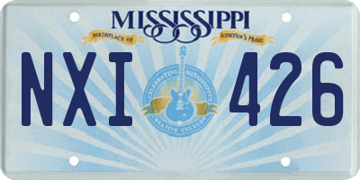 MS license plate NXI426