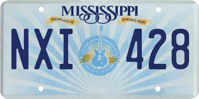 MS license plate NXI428
