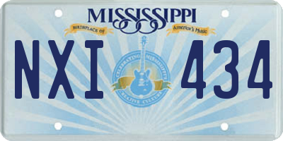 MS license plate NXI434
