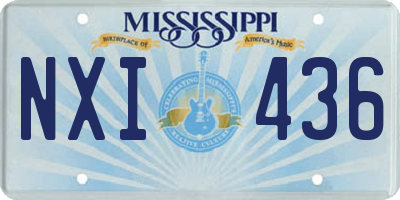 MS license plate NXI436