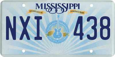 MS license plate NXI438