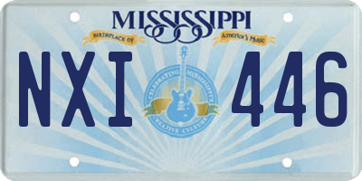 MS license plate NXI446