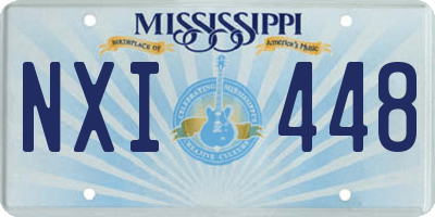 MS license plate NXI448