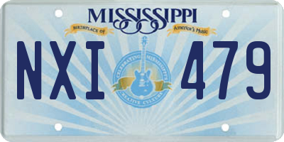MS license plate NXI479