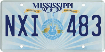 MS license plate NXI483