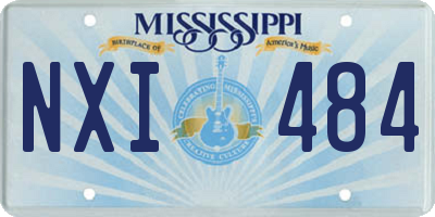 MS license plate NXI484