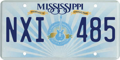 MS license plate NXI485