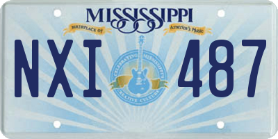 MS license plate NXI487