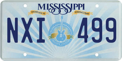 MS license plate NXI499