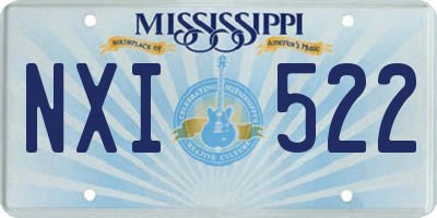 MS license plate NXI522
