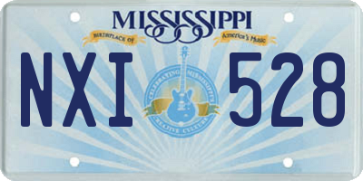 MS license plate NXI528