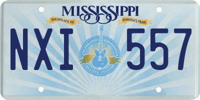 MS license plate NXI557