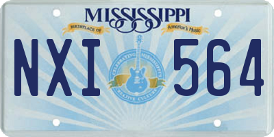 MS license plate NXI564