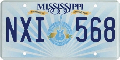 MS license plate NXI568